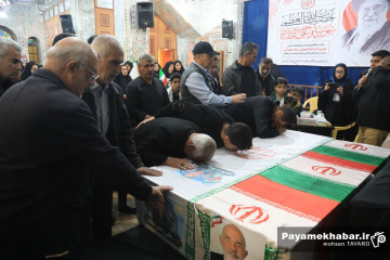 تشییع پیکر شهید جنگ رمضان در شیراز