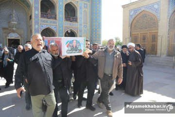 تشییع پیکر شهید جنگ رمضان در شیراز