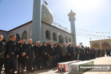 تشییع پیکر شهید جنگ رمضان در شیراز