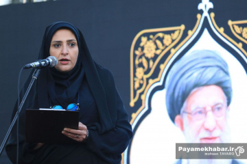 آیین نکوداشت یاد رهبر شهید و شهدای لامرد و شهدای مدرسه میناب - اعظم سادات موسوی