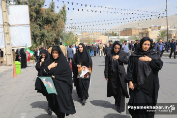 تشییع پیکر شهید سردار مجید خادمی و شهدای حملات آمریکایی - صهیونی در شیراز