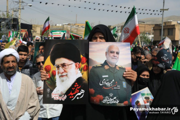 تشییع پیکر شهید سردار مجید خادمی و شهدای حملات آمریکایی - صهیونی در شیراز