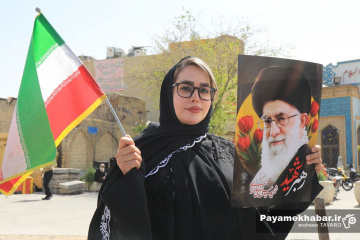 تشییع پیکر شهید سردار مجید خادمی و شهدای حملات آمریکایی - صهیونی در شیراز