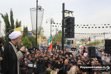 تشییع پیکر شهید سردار مجید خادمی و شهدای حملات آمریکایی - صهیونی در شیراز