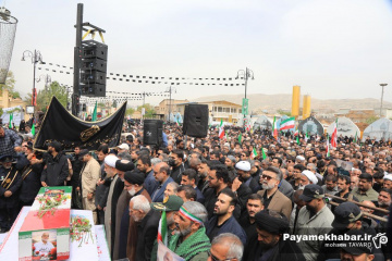 تشییع پیکر شهید سردار مجید خادمی و شهدای حملات آمریکایی - صهیونی در شیراز
