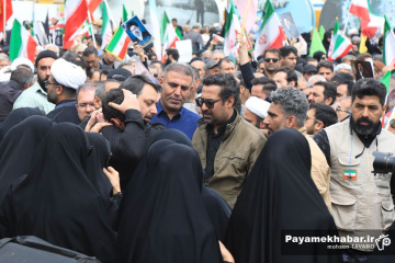 تشییع پیکر شهید سردار مجید خادمی و شهدای حملات آمریکایی - صهیونی در شیراز