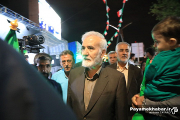 حضور مردم در میدان امام حسین (ع) - بازدید شهردار شیراز