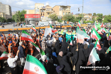 راهپیمایی بزرگ جان فدایان ایرانِ امام رضایی در شیراز