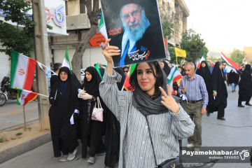 راهپیمایی بزرگ جان فدایان ایرانِ امام رضایی در شیراز