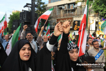 راهپیمایی بزرگ جان فدایان ایرانِ امام رضایی در شیراز