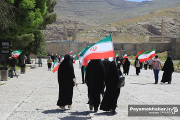 تجمع مردمی در مجموعه تخت جمشید