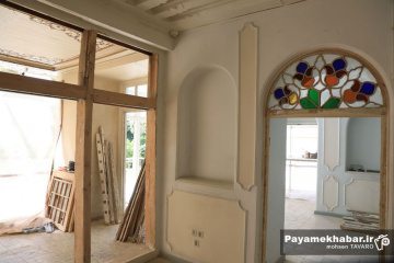 کوشک باغ ارم زیر دست مرمتگران ایرانی