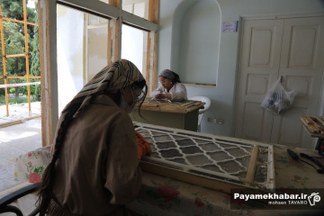کوشک باغ ارم زیر دست مرمتگران ایرانی