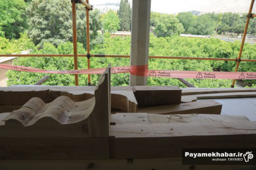 کوشک باغ ارم زیر دست مرمتگران ایرانی