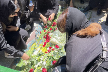 مراسم خاکسپاری شهید احمدی