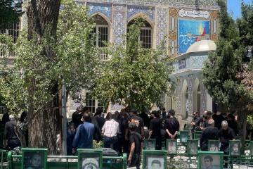 مراسم خاکسپاری شهید احمدی