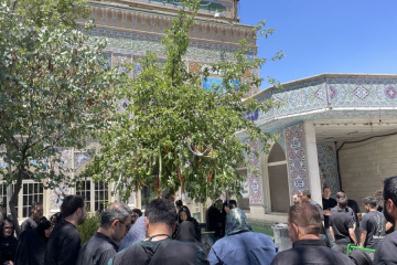مراسم خاکسپاری شهید احمدی