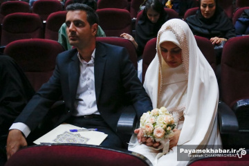 ازدواج دسته جمعی ۱۰۰ زوج جوان در شیراز