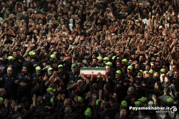 تشییع پیکر رهبر شهید و خانواده ایشان در کربلای معلی