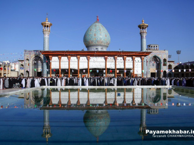 گزارش تصویری| نماز عید سعید فطر در حرم مطهر حضرت شاهچراغ (ع)