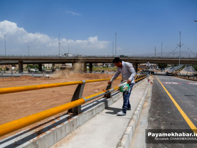 گزارش تصویری| مراحل پایانی احداث بزرگترین تقاطع غیرهمسطح کشور